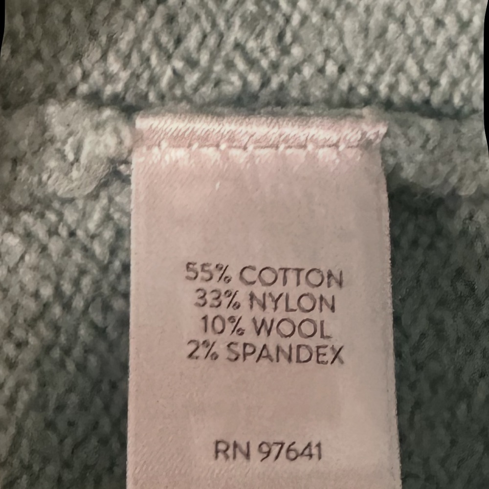 J Jill Sweater Size Medium Aqua Blue Long Sleeve Mock Neck Relaxed Fit Soft - Picture 8 of 12